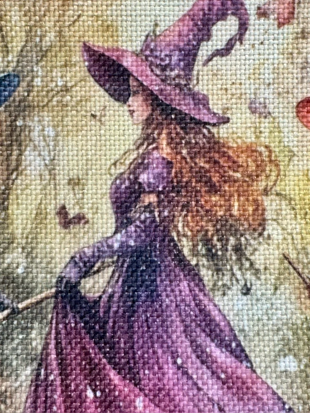 New Fall Halloween Mysterious Forest Witches Zippered Makeup Pencil Bag - 8.5”